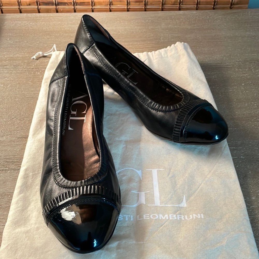 Attilio Giusti Leombruni AGL Pleated Pumps Black Size 39